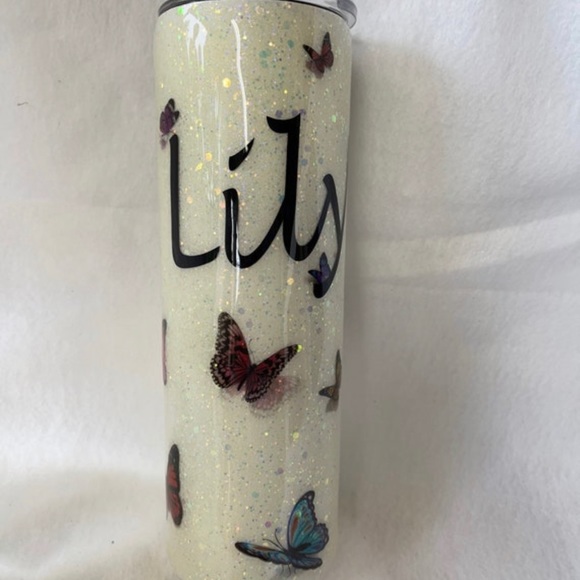 Multi color Butterflies Custom 30oz Hot/Cold Cup - Picture 7 of 10